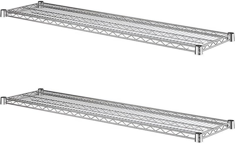 Zedfire رف سلك كروم لوحدات التخزين، عبوة 2-pack 14" x 54" رفوف بديلة لرف السلك، NSF إضافية ثقيلة التحمل - Image 1